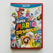 Super Mario 3D World (2013) Nintendo Wii U CIB Not For Resale Red Case Variant