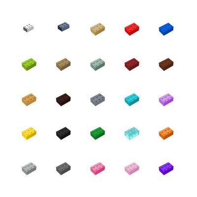 20x 3002 Brick 2 x 3 100% Compatible Bricks, Pieces & Parts 100% Compatible