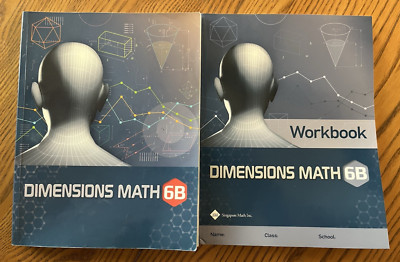 Dimensions Math 6B Textbook & Workbook - Singapore Math - Excellent condition