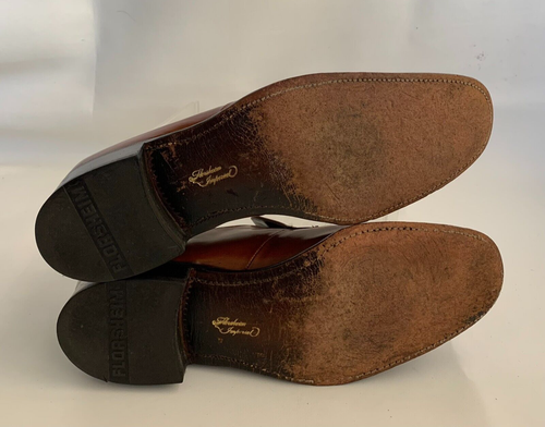 Florsheim Imperial Loafers Walnut Leather Tassel Round Apron Toe Shoes Size 10C - Picture 8 of 11