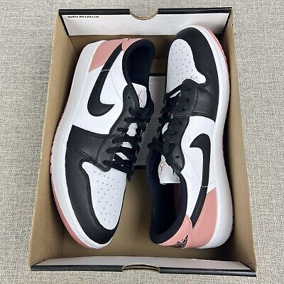 Men's Size 13 Nike Air Jordan 1 Low G Golf Shoe White Black Men's Size 13 Nike Air Jordan 1 Low G Golf Shoe White Black