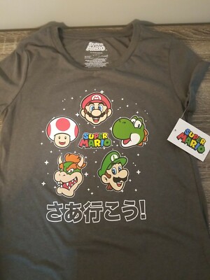 SUPER MARIO JUNIOR'S T-SHIRT SIZE L NEW WITH TAGS! (OFFICIAL