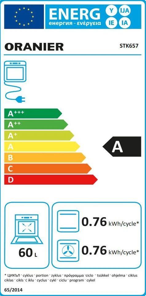 Oranier 60 cm weiß 4 Kochzonen Gas-Elektro-Standherd 60 Liter STK657 Neu - Bild 3 von 3