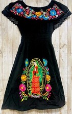 Kids Virgin Mary Embroidered Mexican Dress Vestido Bordado Mexicano D Ni as Sz 6