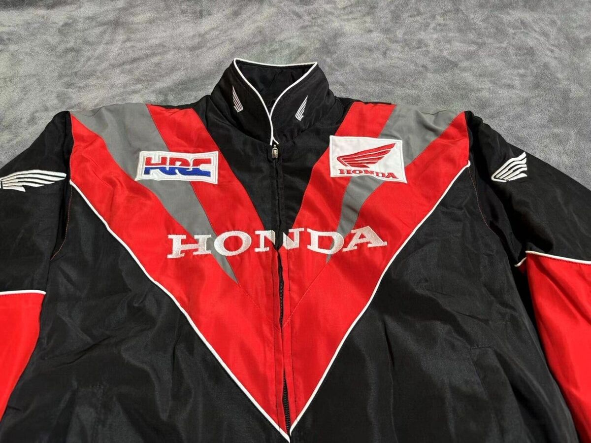 Unisex Adult Honda Jacket Ebroidered Cotton Padded F 1 Unisex Adult Honda Jacket Ebroidered Cotton Padded F 1