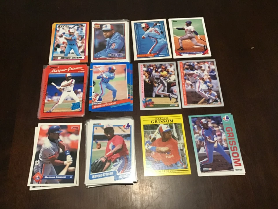 MARQUIS GRISSOM Oddball Insert & Regular issue Baseball EXPOS YOU CHOOSE - Image 4 of 4