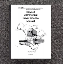 Driver's License Training Manual Fits Maryland CDL Study Guide Commercial CDL