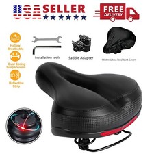 Comfort Bike Saddle Bicycle Seat Air Cushion Pad Wide Big Bum Soft Gel Cruiser