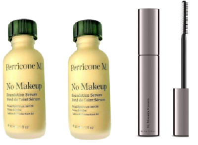 2 X PERRICONE MD NO MAKEUP FOUNDATION DE TEINT SERUM + NO MASCARA MASCARA 8G