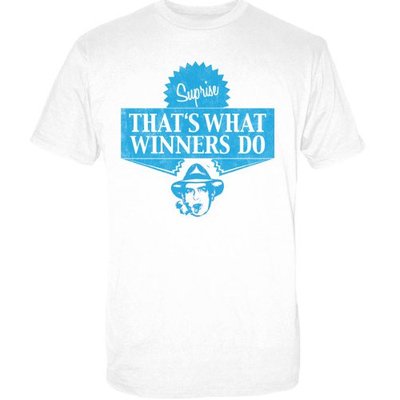 CHARLIE SHEEN TWO AND A HALF MEN SURPRISE THATS WHAT WINNERS DO T-SHIRT GRÖSSE L