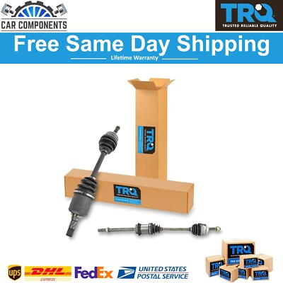 TRQ New CV Joint Axle Shaft Front Pair for 98-01 Altima Automatic Transmission