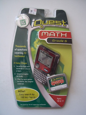 LEAP FROG iQUEST  MATH Cartridge Grades 6-8 Thousands of Questions