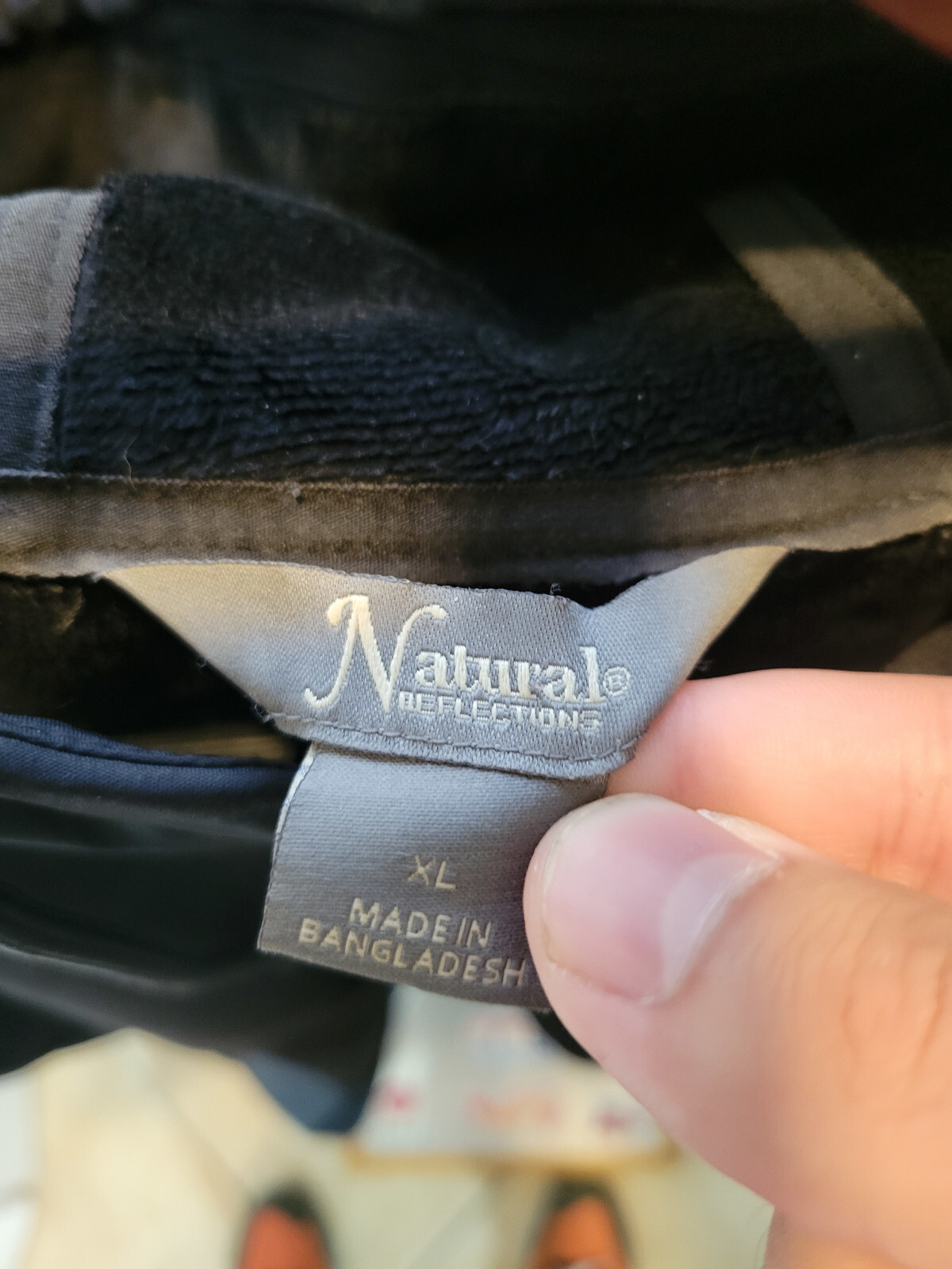 Natural Reflections Black Long Light Basic Zip Co… - image 2