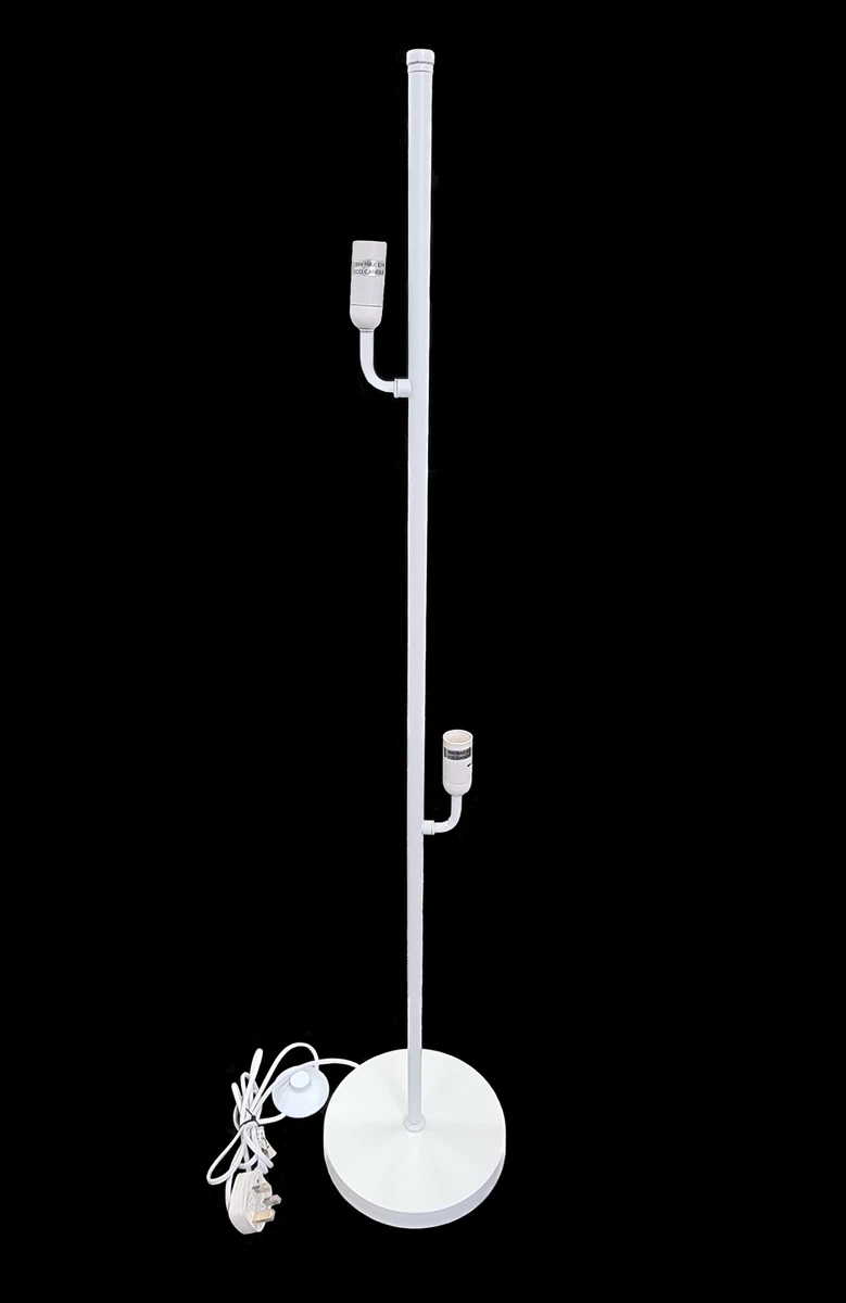 John Lewis Devon Floor Lamp White NO SHADE