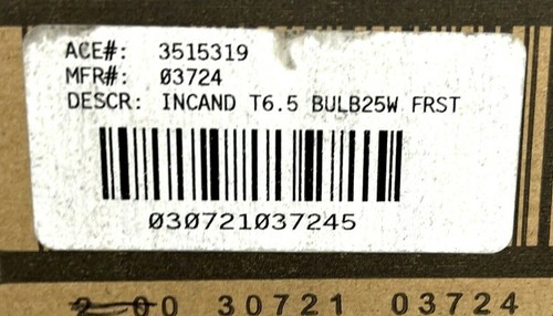 Westinghouse 25W Incan T 6 1/2 120V bulb 03724 E17 6 Pack - Picture 5 of 5