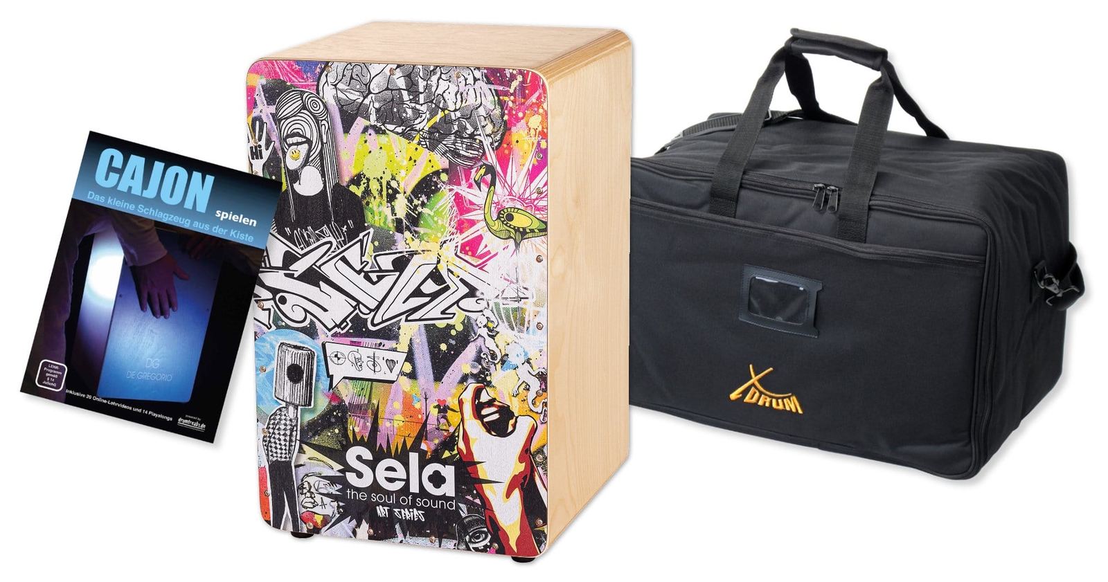 Sela SE 174 Art Cajon Urban Set - это набор инструментов для концертов который включает в себя перкуссионный барабан 34890₽
