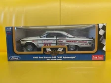 Sun Star Dick Brannan 1963 Ford Galaxie 500 "427 Lightweight" Diecast cars 1:18