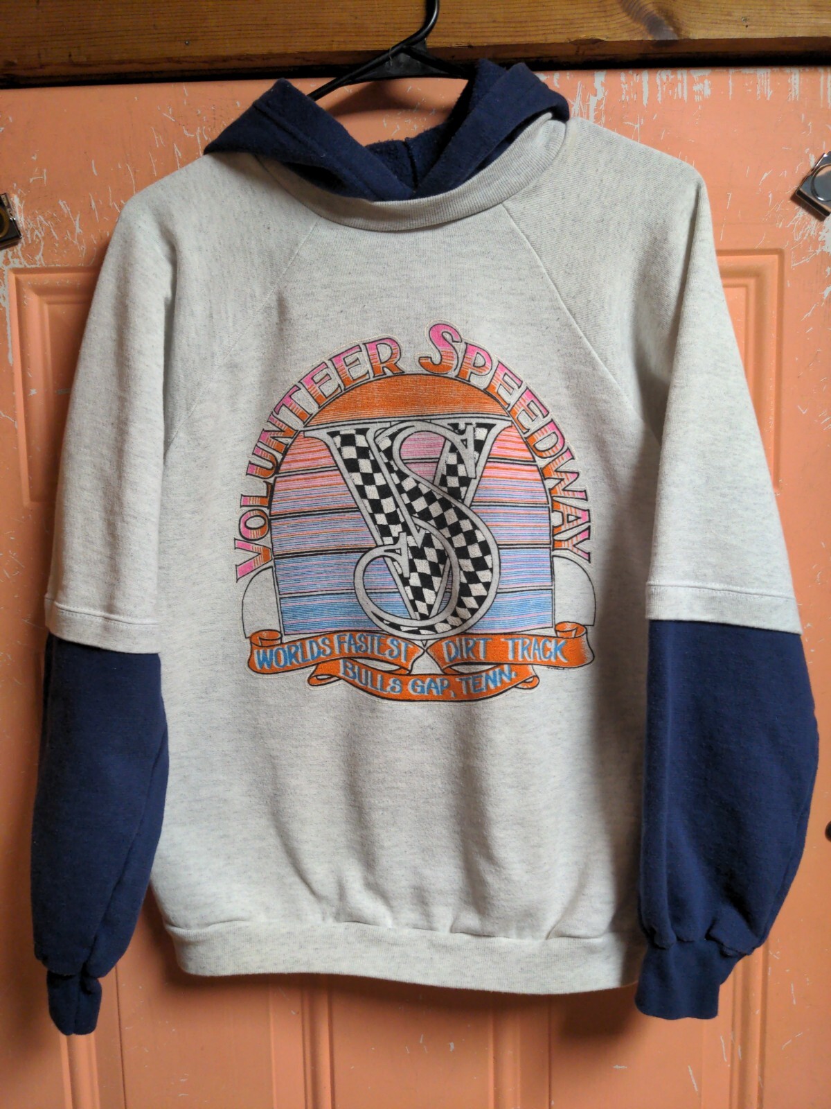 Tennessee Dirt Track Racing Hoodie M L Volunteer Speedway Bulls Gap