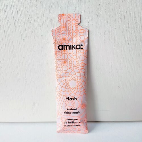 Amika Flash Instant Shine Mask for Hair, 20ml, Travel Size, Brand New!