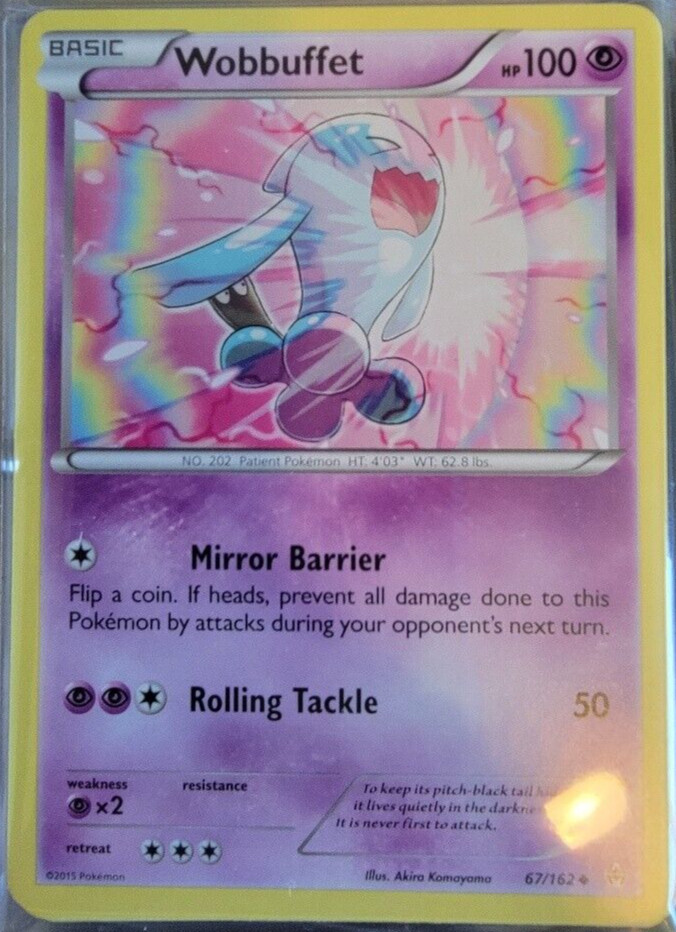 Wobbuffet # 67/162 XY: Breakthrough Set Pokemon Trading Cards TCG Game NM/MINT