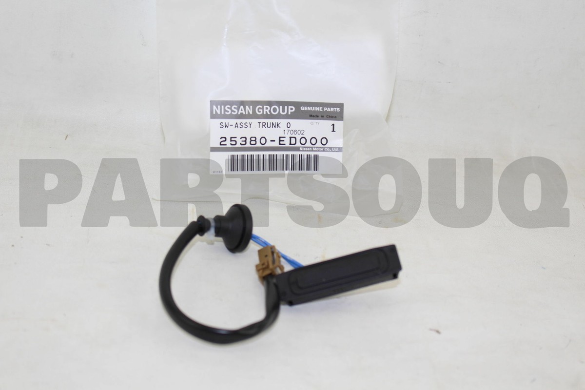 25380ED000 Genuine Nissan SWITCH ASSY-TRUNK OPENER 25380 25380ED000 Genuine Nissan SWITCH ASSY-TRUNK OPENER 25380