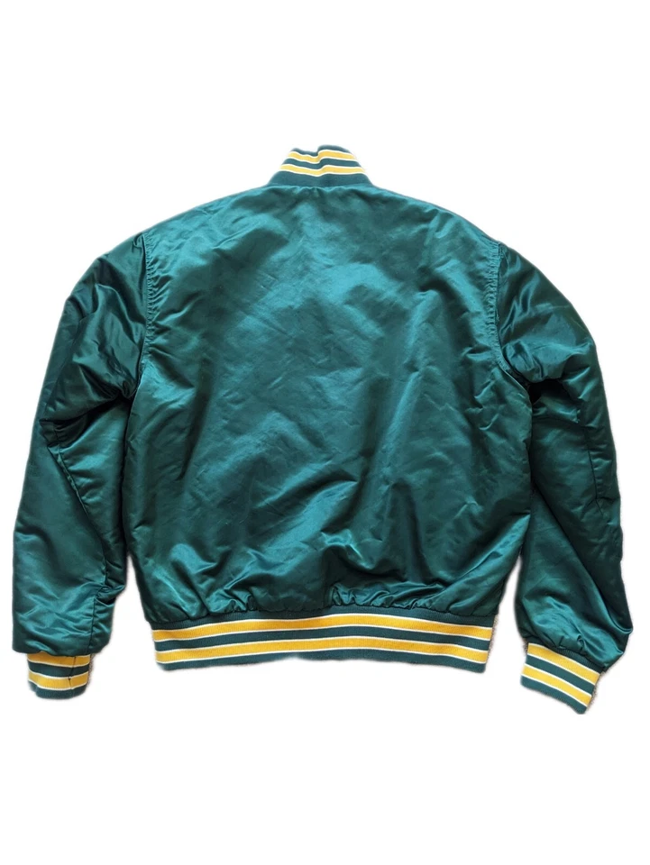 CHAQUETA BOMBER SATINADA VINTAGE AÑOS 90 OAKLAND A'S ATLETISMO STARTER ADULTO GRANDE  Foto 2 de 4