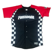 VTG OT Sports Florence Freedom Game Issued Jersey #8 Adult 46 Checkered Flag