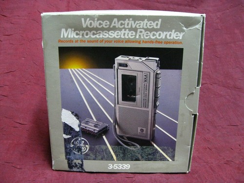 ge General Electric Voice Activated Microcassette Recorder 3-5339A & Box display - Picture 2 of 12