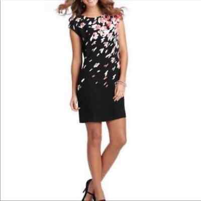 LOFT Shift Dress Preppy Classic Fall Falling Petals Black & Pink S | eBay LOFT Shift Dress Preppy Classic Fall Falling Petals Black & Pink S | eBay