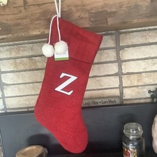 Letter Initial Monogram Z Knit Sweater Christmas Stocking Target Wondershop 2015