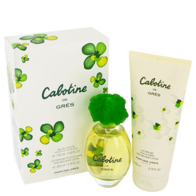 CABOTINE by Parfums Gres 2 Pces  Set 3.4 oz EDT Spray 6.7 oz Body Lotion 