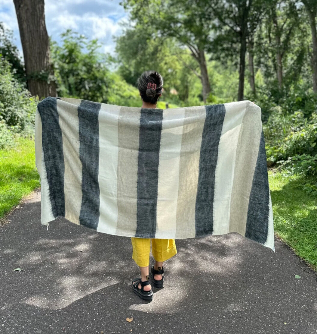 Himalayan Yak Wool Shawl or Wrap. Very warm, Soft and Lightweight...Handwoven!