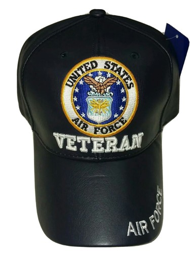 US Air Force Veteran Blue Hat USAF Faux 