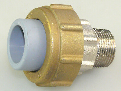 GF INSTAFLEX KUNSTSTOFF MESSING VERSCHRAUBUNG 25 MM x 3/4'' AG  FITTING VERBINDER