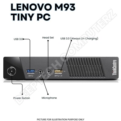 Lenovo ThinkCentre M93 Tiny PC Core i7 16GB RAM 1TB SSD Wi-Fi 90
