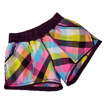 Lululemon Shake & Break Short Womens 6 Sea Check Multi Plum READ PLEASE