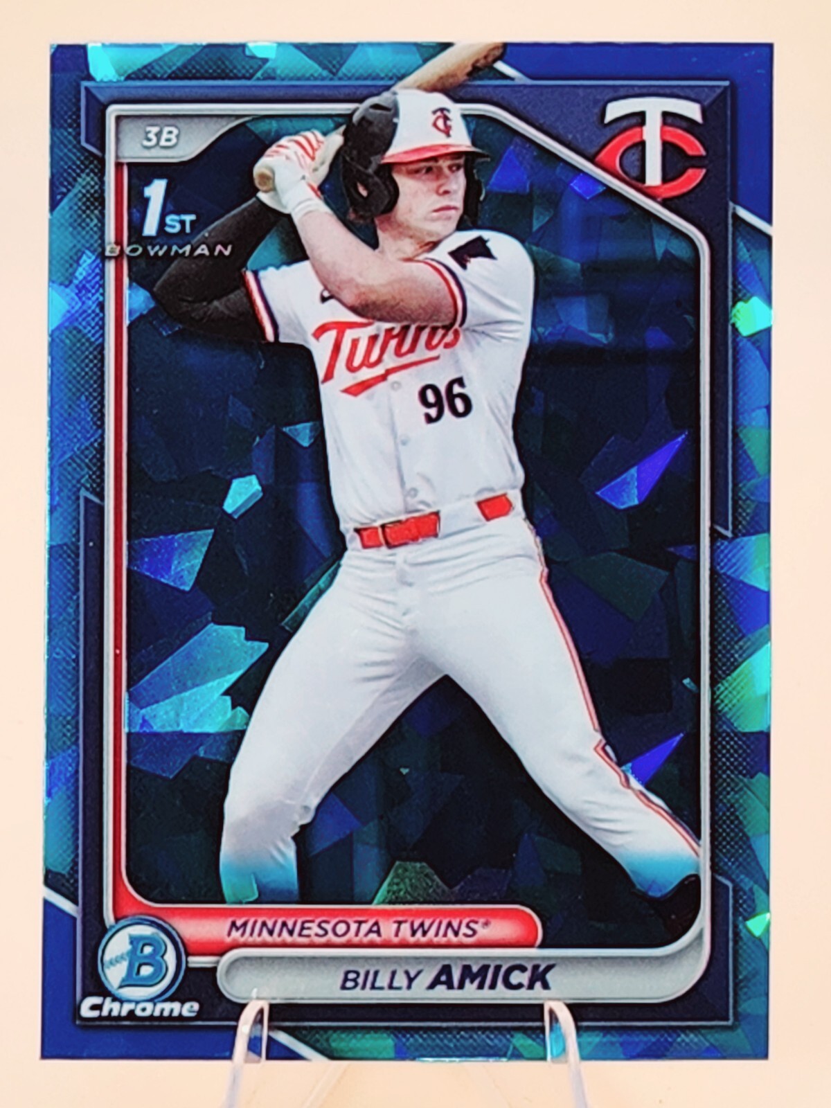 2024 Bowman Chrome Sapphire (BLUE) Billy Amick #BDC-68 *1st Bowman* ~Twins~