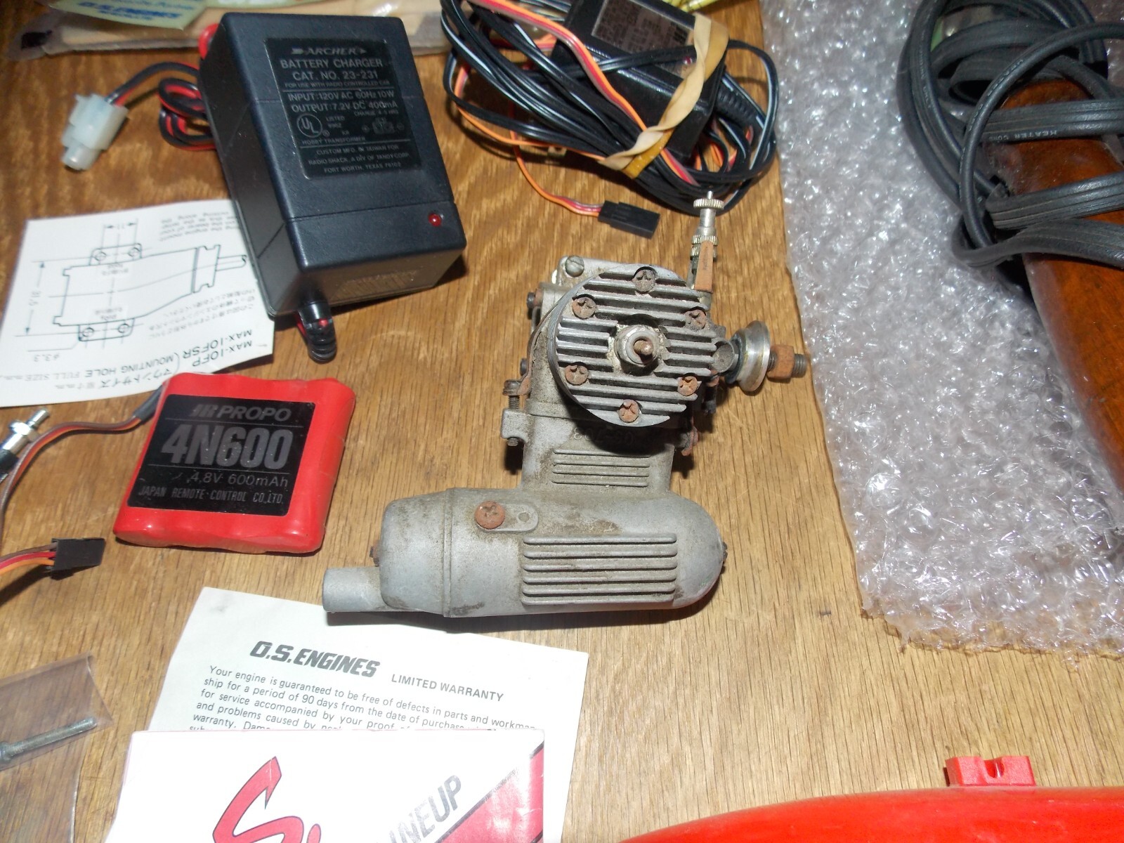 Airplane RC Parts (Engine-Chargers-Tires-Sealector & MORE) Used  11/25