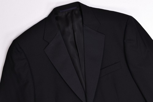 Burberry London Kensington Tuxe Jacket Mens Black Wool One Button 40S (43")