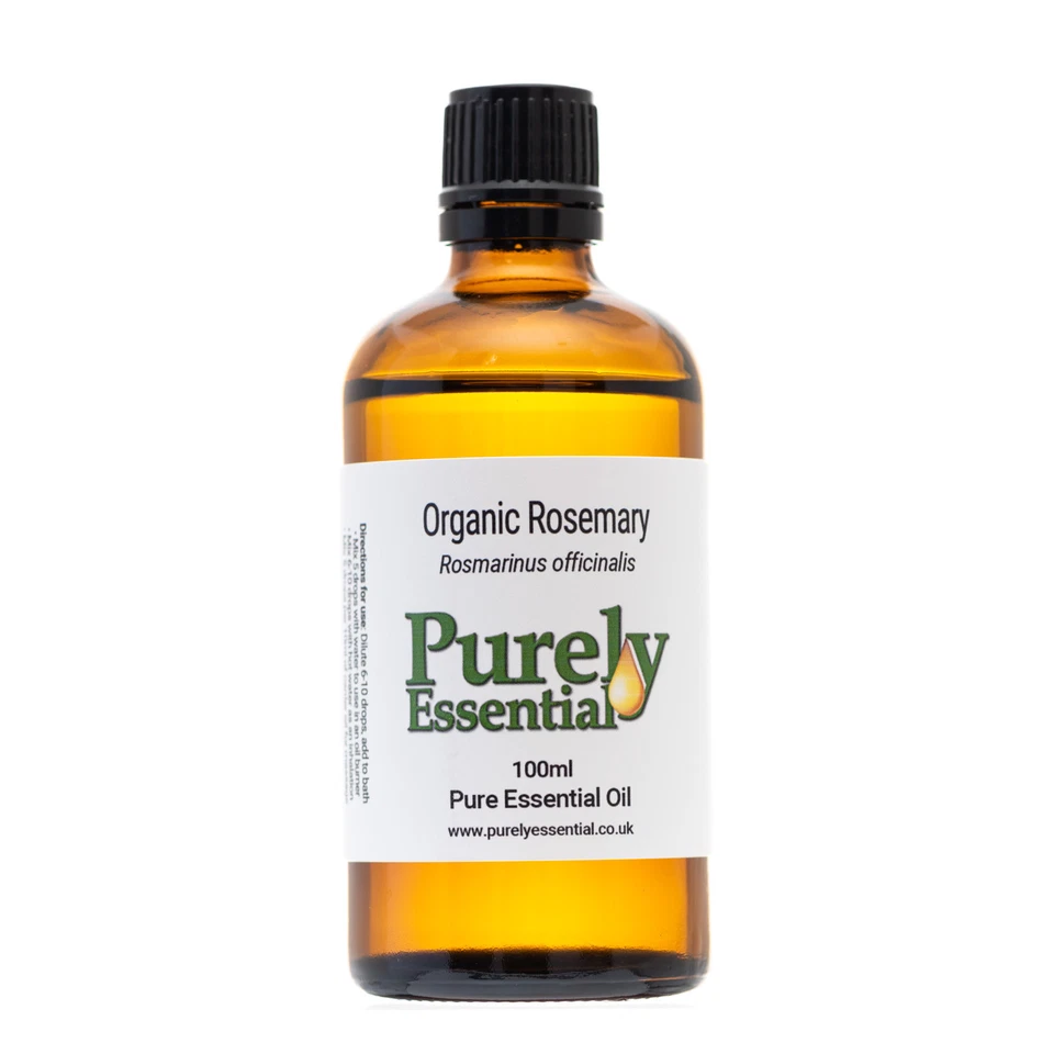 PURELY ESSENTIAL Organic Rosemary Essential Oil 10ml 50ml 100ml 100% Pure & Natural, Purely