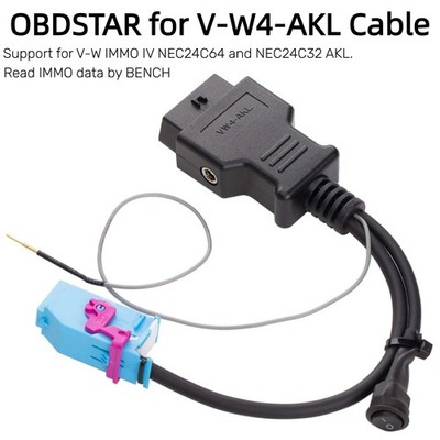 OBDSTAR for V-W4-AKL Cable Read IMMO Data via BENCH Support Key Master 5/DP