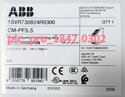 CM-PFS.S 1PCS Brand New ABB CM-PFS.S 1SVR730824R9300  Fast shipment