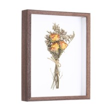 10x8 Inch Shadow Box Display Frame 3cm Deep Photo Shadow Box Walnut Color
