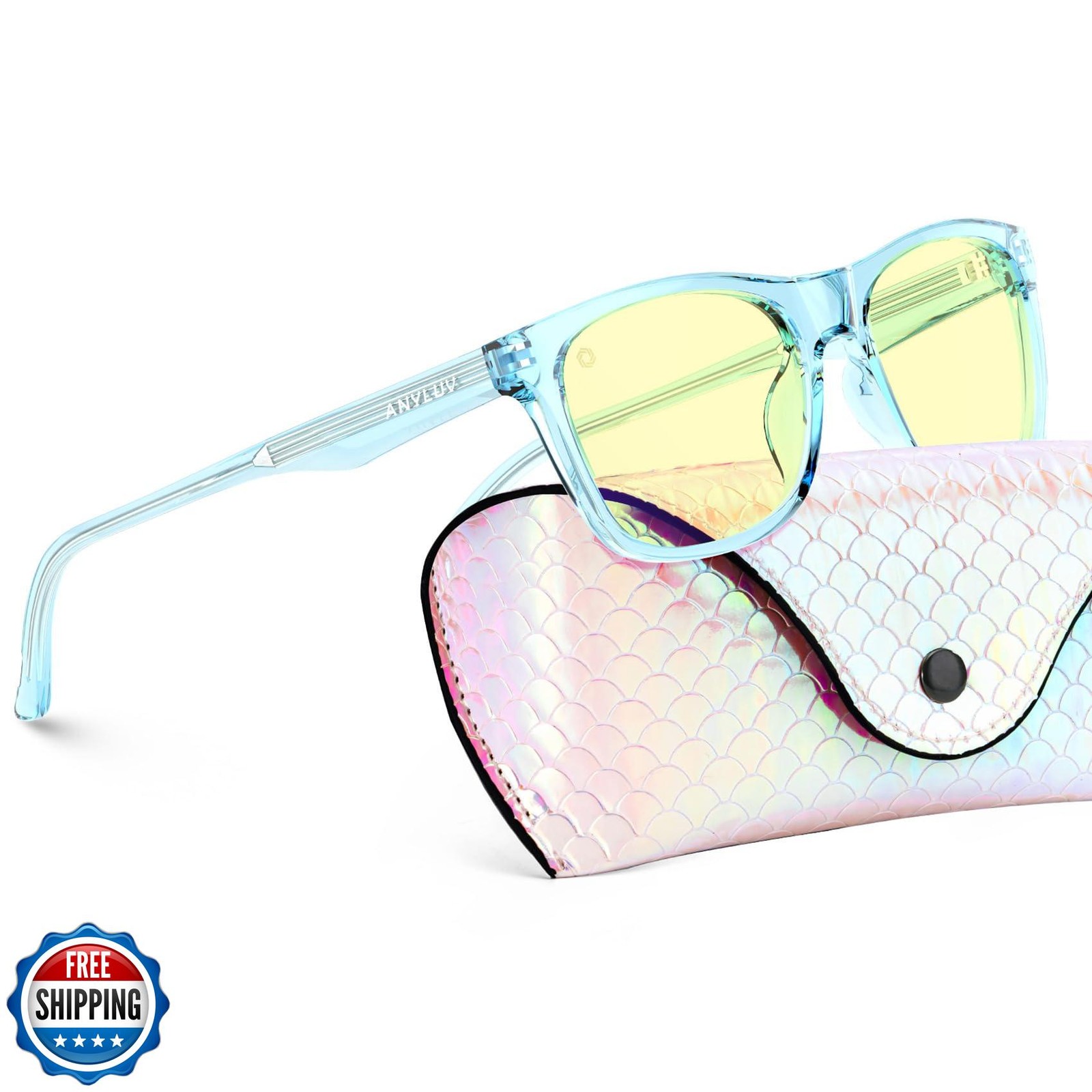 ANYLUV Blue Light Blocking Glasses for Kids Teens Gaming Eye Protection-image