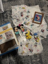 Dundee babies Crib Sheet, Crib Skirt, Mobile, And Picture Set Vintage