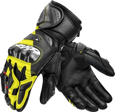 SHIMA RS-3 Motorradhandschuhe, schwarz/gelb, M