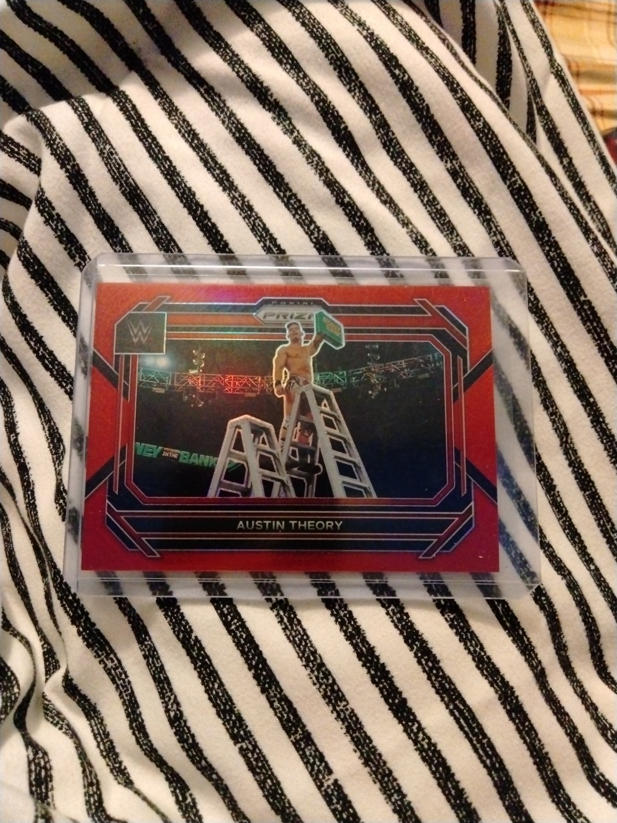 2023 Panini Prizm WWE - Austin Theory Red Prizm /299 #96 RAW