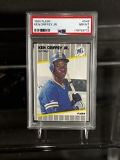 1989 Fleer Ken Griffey Jr RC PSA 8 Mariners MLB HOF Rookie!🔥Looks Flawless!💎
