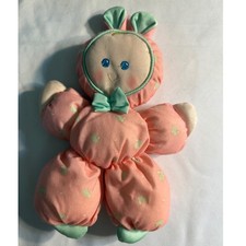 Vintage 1989 Fisher Price Slumber Babies Bunny 1364 Pink Plush Doll 10"