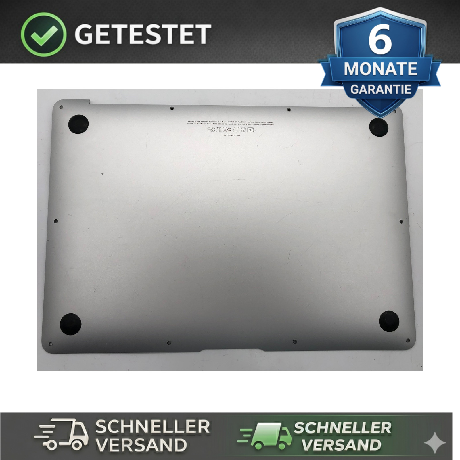 Apple MacBook Air A1369 scocca coperchio inferiore 604-1307-27 01D0001839